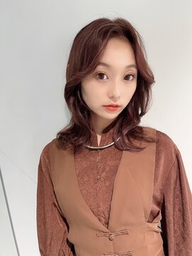 オリジンアド(ORIGIN+) 韓国ヘア/大人くびれヘア/ミディアム/pink beige