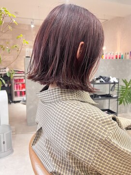 オリ 仙台(Oli) 着物ヘア/ダークアッシュ/ミディアムレイヤーカット［仙台］
