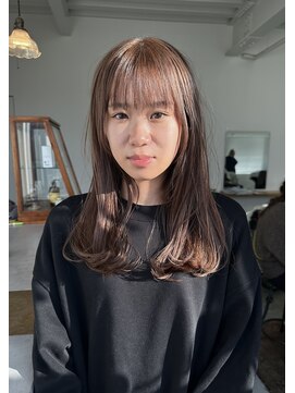 フィル(fil) セミロング/ラベンダーグレージュ