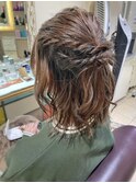 ボブでも出来るヘアセット☆ハーフアップスタイル