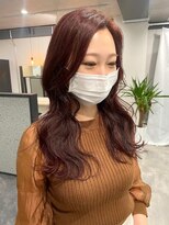 ムク 横浜店(muku)&nbsp;ダブルカラーピンクベージュベージュカラーケアブリーチレイヤー