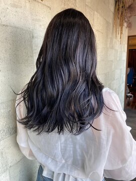 ミルヘアデザイン(mil hair design) レイヤーカットアッシュカラーグレージュ透明感カラー前髪