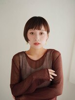 ムク 甲府(muku.)&nbsp;ミディアムヘア/斜めバング/グレージュカラー/甲府駅