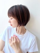 トルネード(TORNADO) 大人ショートボブ前髪ありひし形丸み丸顔絶壁面長K20240801