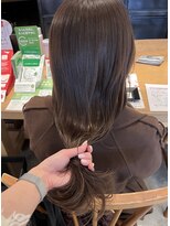 サラ 天神大名店(SARA)&nbsp;【RINA】ブリーチなしマロンブラウン