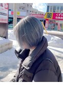 【札幌白石　ハイトーンカラー（ブルーシルバー）松本凌弥】