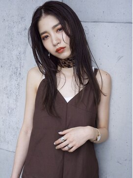 ルモア(RUMOR) Rumor×セミウェットストレート【ダークパープルブラウン】