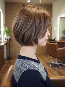 グルグル 本八幡店(GULGUL) 本八幡/ショート/ボブ/顔周り/前髪/白髪ぼかし/ハイライト