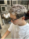 極道パーマ×フェードカット