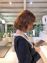 メゾンアクア 表参道(Maison ACQUA)&nbsp;◎ミディアムパーマデジタルパーマボブパーマブラウン前髪