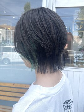 ヘアリゾート クオリア(hair resort Quaria by piece) レイヤーボブ/ボブウルフ/ピアスカラー
