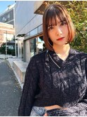 Aimee町田 ディープブラウン×前下がりボブ