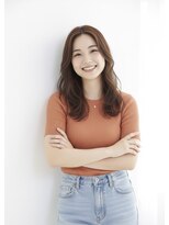 ニコフル(Nico-Hulu)&nbsp;ゆるふわミディ×ピンクベージュ【人形町/浜町/水天宮】