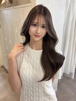 ヴェルア 四条烏丸 四条大宮(Velua)&nbsp;20代30代柔らかグレージュシースルー前髪