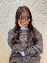 カモン(CAMON) 大人の抜け感ロング*ゆるウェーブ×ナチュラルブラウン