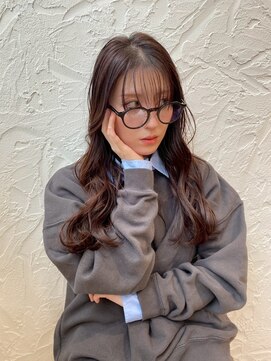 カモン(CAMON) 大人の抜け感ロング*ゆるウェーブ×ナチュラルブラウン