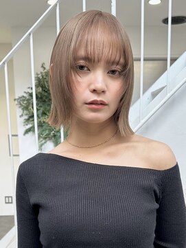 ラック 表参道(LUCK) ミルクティーベージュ/似合わせカット/大人ガーリー/ベージュ