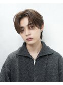 メンズカットメンズヘアシースルーマッシュダウンパーマ