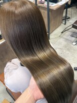 リンクミリ(Link mili)&nbsp;【オリーブベージュ】髪質改善/韓国ヘア/レイヤーカット