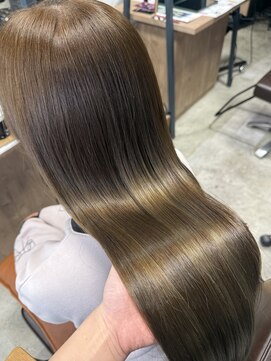 リンクミリ(Link mili) 【オリーブベージュ】髪質改善/韓国ヘア/レイヤーカット