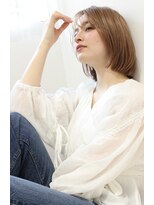 クラン 岡本(Chlan) 大人かわいいフェザーバングミニボブ