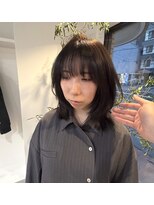 ワンエルディーケーヘアー(1LDK hair)&nbsp;ミディアムレイヤー×オリーブベージュ
