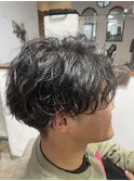 セットが楽になる無造作パーマ