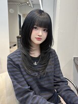ドットニュー 横浜店(dot.nyu)&nbsp;【ハッシュカット×艶カラー】韓国/韓国ヘア/横浜/横浜駅/学割