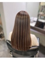 エクファ ヘア シェリル 草津 南草津店(ex-fa hair cherir) ミルクティーブロンド/ダークブルー/デジタルパーマ/南草津