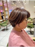 小顔ひし形ボブ