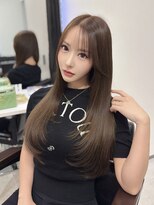 ロムーク 表参道(LOMKH)&nbsp;韓国ロングレイヤーカット顔周りシールエクステ春ハッシュカット