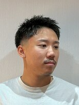 ジェントル(GENTLE) フェードで魅せる男前アップバングショートヘア