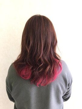 レクラ 清須店(L'eclat) インナーカラー ピンク