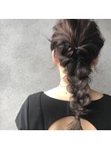 およばれヘアアレンジ 