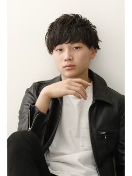 イグレックビス(igrek bis) IGREKBISツーブロック×無造作×ネープレス×マッシュショート