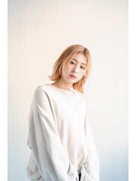 ジュール サウス 新宿南口(Joule South) 顔型別ヘアスタイル特集/マロンベージュ/Aラインボブ/新宿