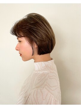 ノーム(norm) ショートボブ/ココアベージュ/ベビーバング