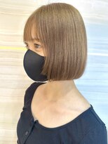 エルバイラビス 大宮(elu by lovis)&nbsp;《Kanna》カット/ぷつっとボブ/ミルクティー/似合わせカット