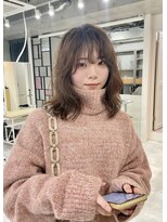 ディジョン(Dijon)&nbsp;韓国顔まわりレイヤーカットグレージュオリーブベージュブラウン