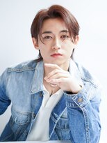 アクロス 原宿(AKROS)&nbsp;ミディアムセンターパート　毛流れ