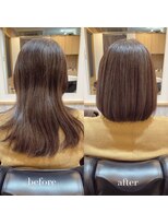 リアン 四条大宮店(Lien)&nbsp;縮毛矯正+髪質改善トリートメント+カット（リタッチ可）