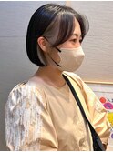 インナーカラー/前髪カット/アンブレラカラー/イメチェン/ボブ