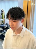 波巻きパーマ/メンズマッシュ/ツーブロック