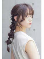 クシュ 本川越店(kusyu...)&nbsp;イメチェンホワイトブロンド外ハネボブ美髪ワイドバング韓国黒髪