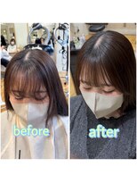 パーマ落としラボ アピッシュ 青山(apish)&nbsp;前髪パーマ/パーマ戻し/パーマ落とし/ストレートヘア/髪質改善