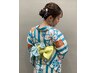 浴衣着付け＆ヘアセット＆髪飾りプレゼント付￥7700