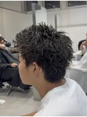 渋谷スパイキーパーマスパイキーショートパーマ刈り上げショート