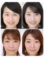 アガール&nbsp;黄金比メイク　ビフォーアフター