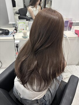 マーシュ 梅田(marshu) 吉岡Style/ワンホン/ブリーチなしでつくるベージュブラウン