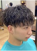 ツイストスパイラルメンズパーマシャドウパーマルーズパーマ佐賀